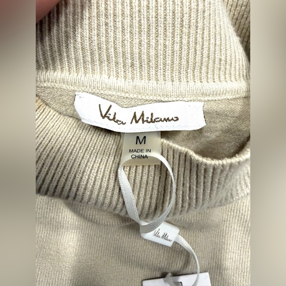 Vila Milano Women’s Puff Sleeve Sweater, in Cream, NWT - Picture 4 of 6